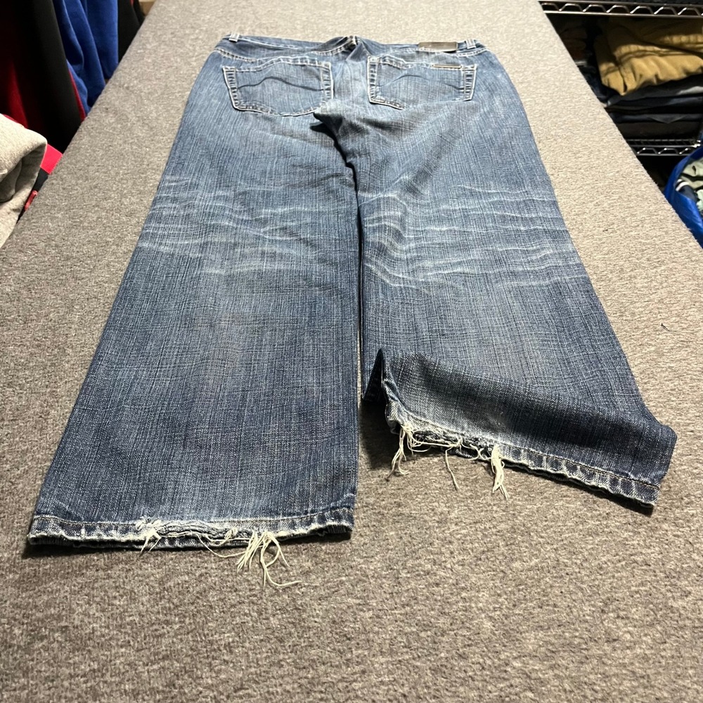Armani Exchange AX Mens Relaxed Wide Leg Distressed Jeans 33x30 Made in USA